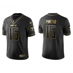 Men's New York Jets Eddy Pineiro Black Golden Edition Jersey