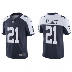 Men's Dallas Cowboys Ezekiel Elliott Navy Alternate Vapor Limited Jersey