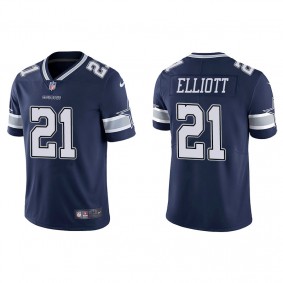 Men's Dallas Cowboys Ezekiel Elliott Navy Vapor Limited Jersey
