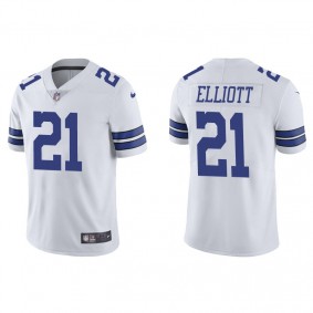 Men's Dallas Cowboys Ezekiel Elliott White Vapor Limited Jersey