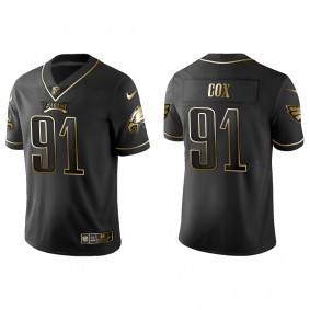 Men's Philadelphia Eagles Fletcher Cox Black Golden Edition Jersey