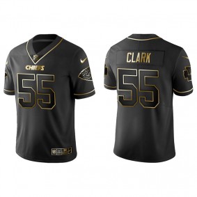 Men's Kansas City Chiefs Frank Clark Black Golden Edition Jersey