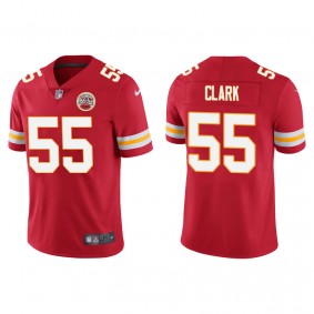 Men's Kansas City Chiefs Frank Clark Red Vapor Limited Jersey