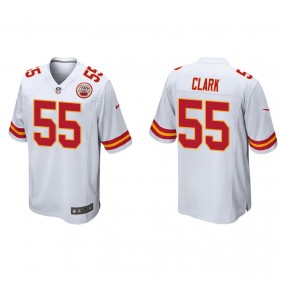 Men's Kansas City Chiefs Frank Clark White Game Jersey