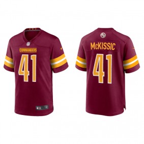 Men's J.D. McKissic Washington Commanders Burgundy Game  Jersey