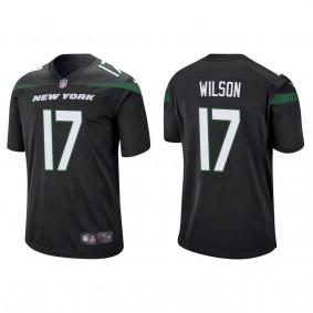 Men's New York Jets Garrett Wilson Black 2022 NFL Draft Game Jersey