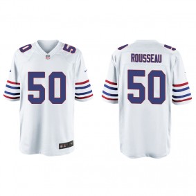 Men's Buffalo Bills Gregory Rousseau White Alternate Game Jersey