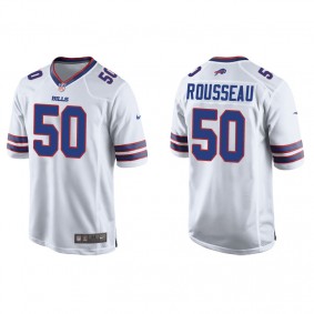 Men's Buffalo Bills Gregory Rousseau White Game Jersey