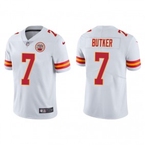 Men's Kansas City Chiefs Harrison Butker White Vapor Limited Jersey