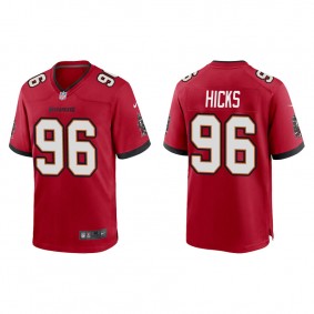 Hicks Buccaneers Red Game Jersey