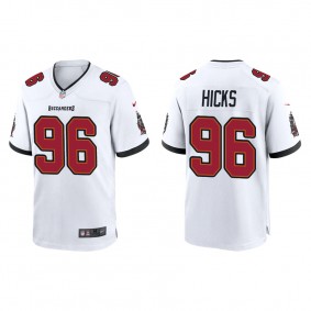 Hicks Buccaneers White Game Jersey