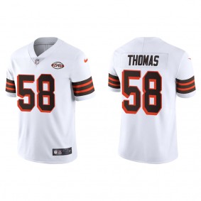 Men's Cleveland Browns Isaiah Thomas White 1946 Collection Limited Jersey