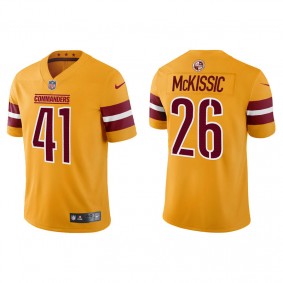 Men's Washington Commanders J.D. McKissic Gold Inverted Legend  Jersey