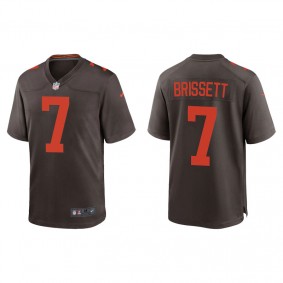 Men's Cleveland Browns Jacoby Brissett Brown Alternate Game Jersey
