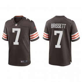 Men's Cleveland Browns Jacoby Brissett Brown Game Jersey