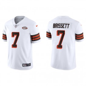 Men's Cleveland Browns Jacoby Brissett White 1946 Collection Limited Jersey