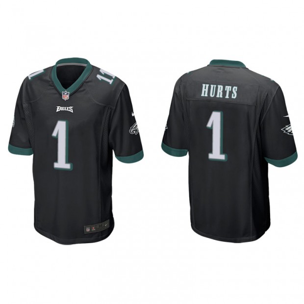 Jalen Hurts Black Jersey Eagles Game