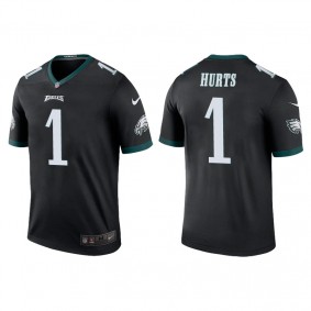 Men's Philadelphia Eagles Jalen Hurts Black Legend Jersey