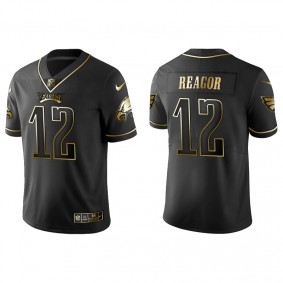 Men's Philadelphia Eagles Jalen Reagor Black Golden Edition Jersey