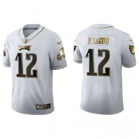 Men's Philadelphia Eagles Jalen Reagor White Golden Edition Jersey