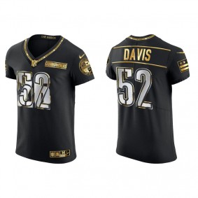 Men's Washington Commanders Jamin Davis Black Golden Edition Elite Jersey