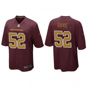 Men's Washington Football Team Jamin Davis Burgundy Alternate Game Jersey