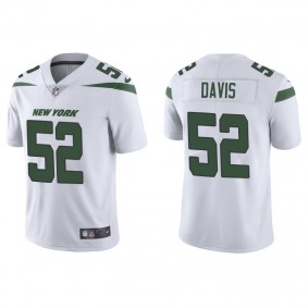 Men's New York Jets Jarrad Davis White Vapor Limited Jersey