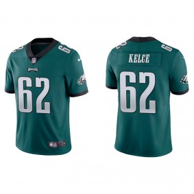 Men's Philadelphia Eagles Jason Kelce Green Vapor Limited Jersey