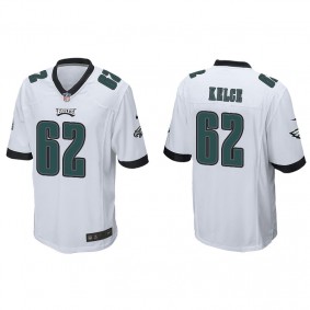 Men's Philadelphia Eagles Jason Kelce White Game Jersey