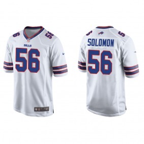 Men's Javon Solomon Buffalo Bills White Game Jersey