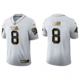 Men's Carolina Panthers Jaycee Horn White Golden Edition Jersey