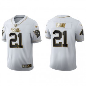 Men's Carolina Panthers Jeremy Chinn White Golden Edition Jersey