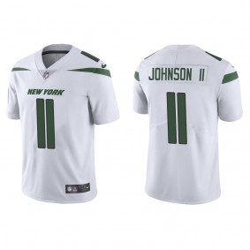 Men's New York Jets Jermaine Johnson II White 2022 NFL Draft Vapor Limited Jersey