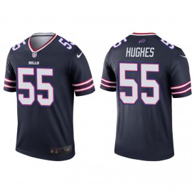 Men's Buffalo Bills Jerry Hughes Navy Inverted Legend Jersey