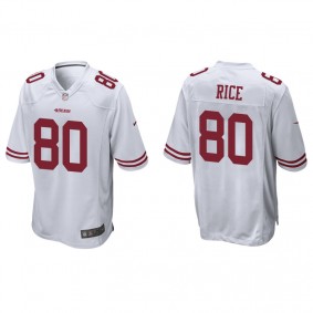 Men's San Francisco 49ers Jerry Rice White Game Jersey