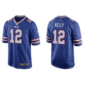 Men's Buffalo Bills Jim Kelly Royal Game Jersey