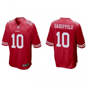 Men's San Francisco 49ers Jimmy Garoppolo Scarlet Game Jersey
