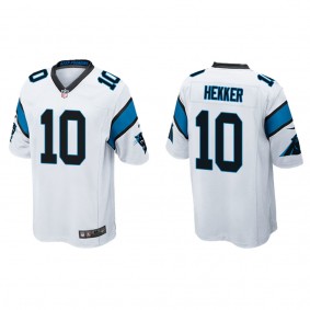 Men's Carolina Panthers Johnny Hekker White Game Jersey