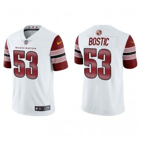 Men's Washington Commanders Jon Bostic White Limited Home Jersey