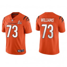 Men's Cincinnati Bengals Jonah Williams Orange Super Bowl LVI Vapor Limited Jersey