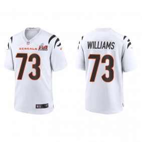 Men's Cincinnati Bengals Jonah Williams White Super Bowl LVI Game Jersey