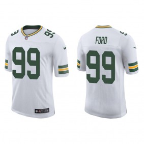 Men's Green Bay Packers Jonathan Ford White Vapor Limited Jersey