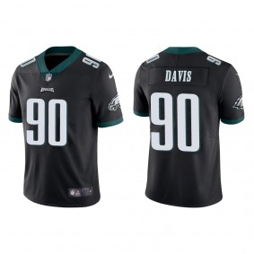 Men's Philadelphia Eagles Jordan Davis Black 2022 NFL Draft Vapor Limited Jersey