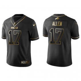 Men's Buffalo Bills Josh Allen Black Golden Edition Jersey