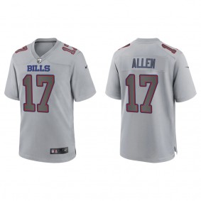 Men's Josh Allen Buffalo Bills Gray Atmosphere Fashion Game Jersey