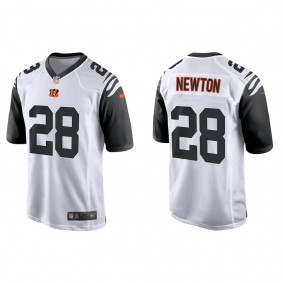 Men's Josh Newton Cincinnati Bengals White Alternate Game Jersey