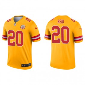 Men's Kansas City Chiefs Justin Reid Gold Inverted Legend Jersey