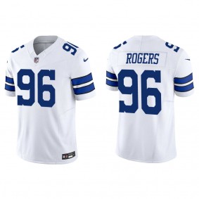 Men's Justin Rogers Dallas Cowboys White Vapor F.U.S.E. Limited Jersey