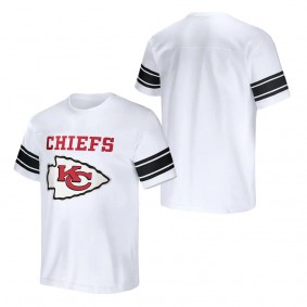 Men's Kansas City Chiefs NFL x Darius Rucker Collection by Fanatics White Football Striped T-Shirt