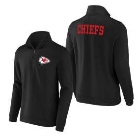 Men's Kansas City Chiefs NFL x Darius Rucker Collection by Fanatics Black Tri-Blend Quarter-Zip Sweatshirt